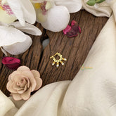 Vriksham Elegant Gold Naths/Nose pin-White-G17527